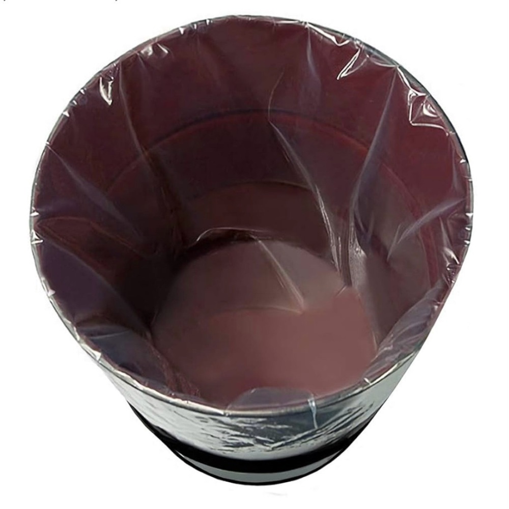 QWORK 55 Gallon Clear Plastic Bucket Drum Liner Bags Heavy Duty NEW 5 Pack